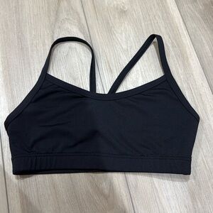 Weissman black sports bra
